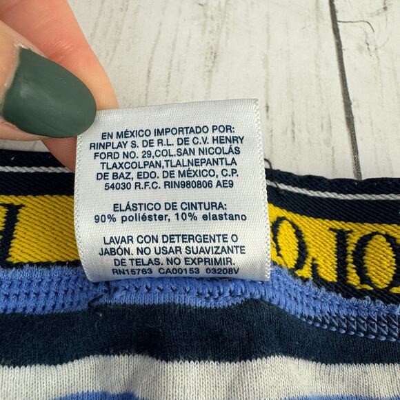 Polo Ralph Lauren Blue Striped Classic-Fit Cotton Boxer Briefs Underwear Medium - Picture 6 of 8